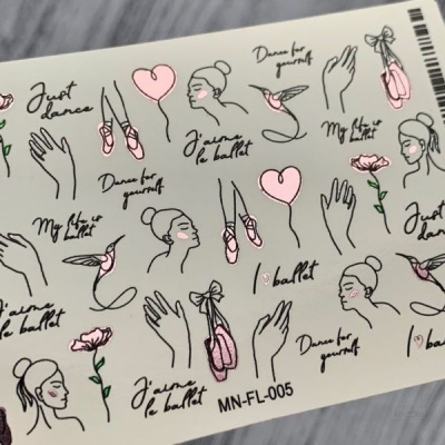 2D Фольгированный слайдер-дизайн MilliArt Nails MN-FL-005