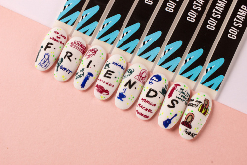 Go Stamp Пластина для стемпинга 034 Friends