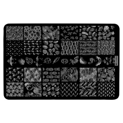 IRISK Трафарет для стемпинга металлический 9,5x14,5 см. П557-18 (003) Mezerdoo D-23