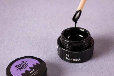 RockNail Гель-краска 02 Total Black 3 г.