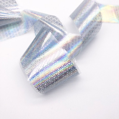 Фольга переводная ZOO Хром Голография кружочки 4х50 см. 1471