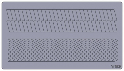 Трафареты для аэрографии на ногтях T53