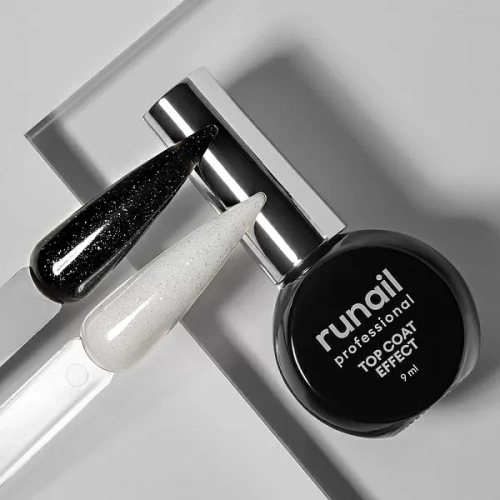 Runail Топ глянцевый Top Сoat EFFECT SILVER SHINE 9 мл. №9911