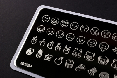 Go Stamp Пластина для стемпинга 100 Text me