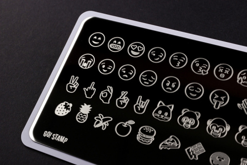 Go Stamp Пластина для стемпинга 100 Text me