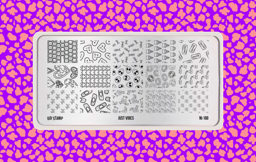 Go Stamp Пластина для стемпинга 160 Just Vibes