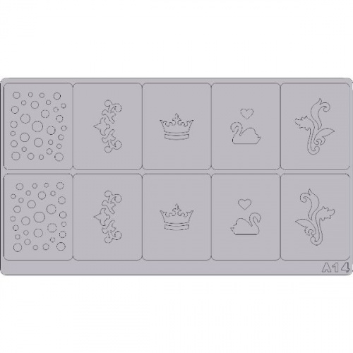 Трафареты для аэрографии на ногтях T19(A14)