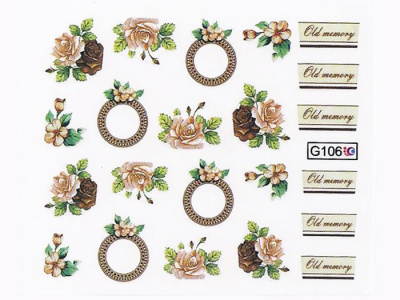 Nails Переводные картинки Y1BHG106