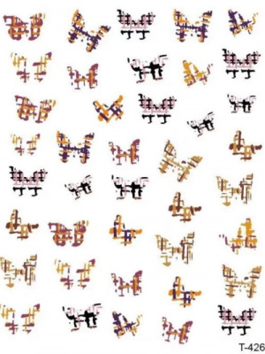 Наклейки Tartiso T426 Бабочки Наклейки Tartiso T426 Бабочки