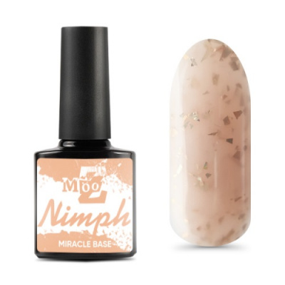 MOOZ Цветная камуфлирующая база с поталью Miracle base Nimph 9 мл. OB46