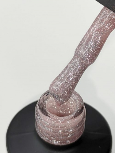 UNO Гель-лак базовый светоотражающий Rubber Color Base Gel Rose 8 г. UBGRRFR