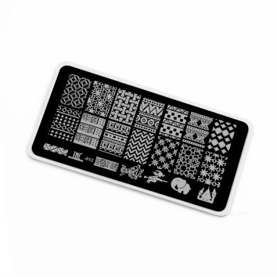 Пластина для стемпинга TNL Premium - африканские узоры (12) 382331