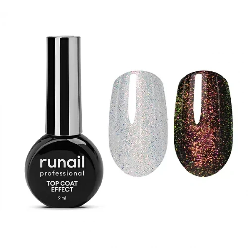 Runail Топ глянцевый Top Сoat EFFECT OPAL AURORA 9 мл. №9910