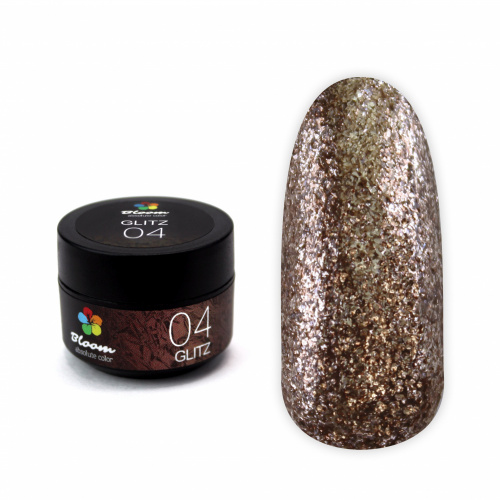 Bloom Гель GLITZ №04 (бронза) 5 мл.