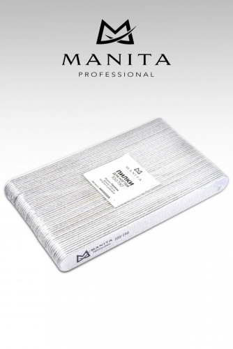 MANITA Professional Пилка для ногтей Прямая 100/150 грит 17,8 см.