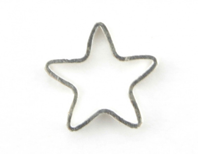 3D украшения Серебренная звезда (Y1NO144) 5 шт./набор