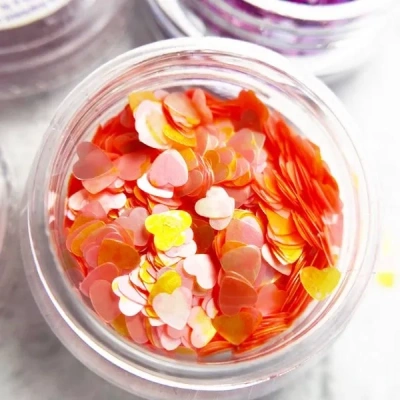 Камифубуки К87 Сердечки розовый микс, матовые