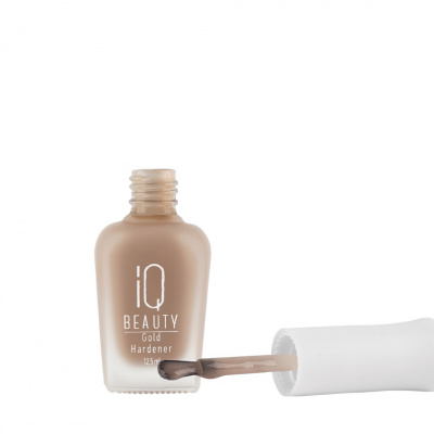 IQ Beauty Укрепитель для ослабленных и ломких ногтей с коллоидным золотом Gold Hardener (Nude) 12,5 мл. IQ Beauty Укрепитель для ослабленных и ломких ногтей с коллоидным золотом Gold Hardener (Nude) 12,5 мл.