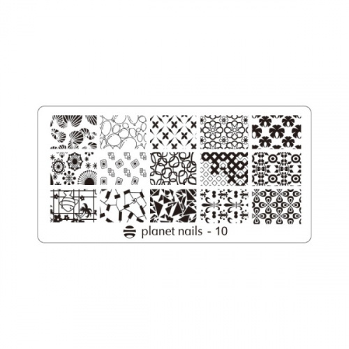 Planet Nails Пластина для Stamping Nail Art №10 23088/10