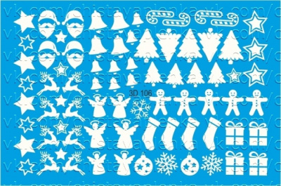 3D водный слайдер дизайн 3D-106 белый