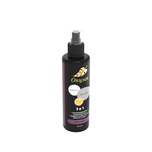 Опция Обезжириватель-дезинфектор жидкость для снятия липкого слоя 3 в 1 Пудра и шелк 250 мл. 37899