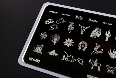 Go Stamp Пластина для стемпинга 105 Cowgirl