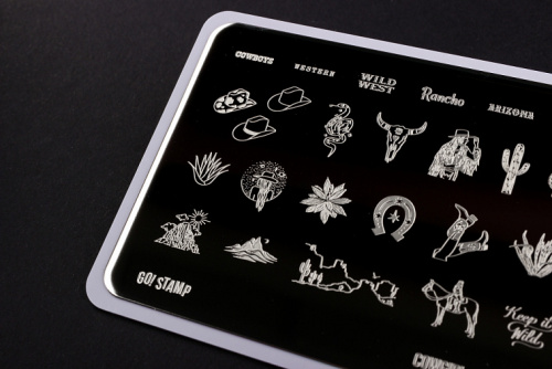 Go Stamp Пластина для стемпинга 105 Cowgirl