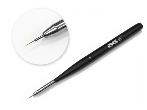 Кисть для дизайна волосок Russian Nail Shop 3mm N3062BR01