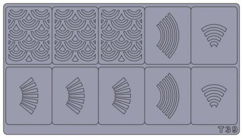 Трафареты для аэрографии на ногтях T39