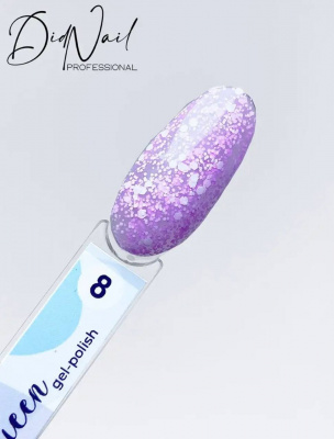 DidNail Professional Гель-лак с хлопьями Snow Queen 8 10 мл. DidNail Professional Гель-лак с хлопьями Snow Queen 8 10 мл.