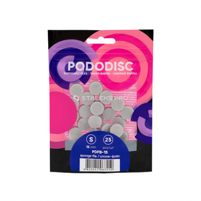 Спонж-файл для педикюрного диска PODODISC STALEKS PRO S (25 шт.) PDFB-15 Спонж-файл для педикюрного диска PODODISC STALEKS PRO S (25 шт.) PDFB-15