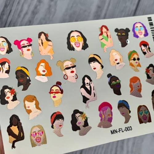 2D Фольгированный слайдер-дизайн MilliArt Nails MN-FL-003