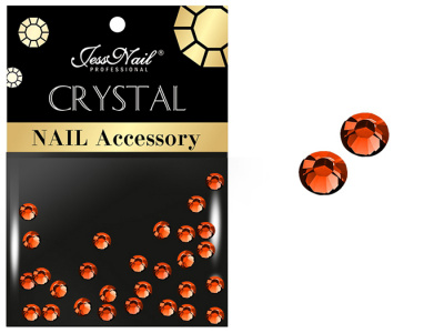 Стразы JessNail стекло ss6-3 мм./30 шт. в пакете Томатно-Красный инд./уп. 73722