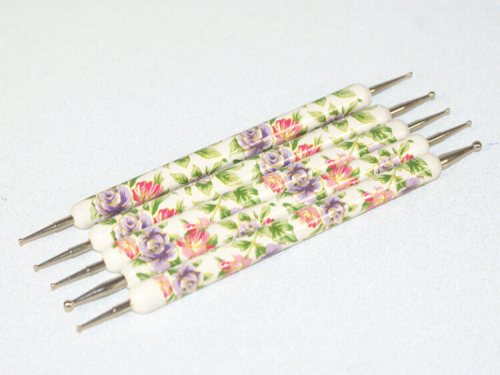 Дотс для дизайна ногтей TAR-D15 ЦВЕТЫ 1 штука