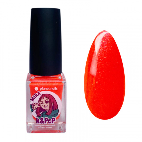 Planet Nails Лак для ногтей неоново-жемчужный K&PoP MiRa 282 12 мл.