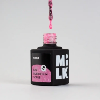 Milk Гель-лак Soda 520 Bubblegum Scrub 9 мл. Milk Гель-лак Soda 520 Bubblegum Scrub 9 мл.
