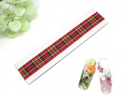 Тесьма, кружево, сетка, ткань - Red Plaid (Y1BJ014A)