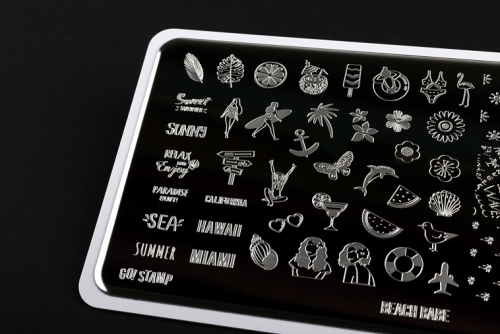 Go Stamp Пластина для стемпинга 092 Beach babe