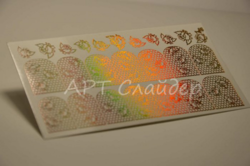 Слайдер дизайн фольгированный 89 золото спектр