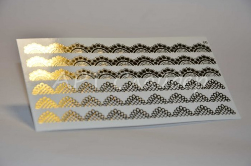 Слайдер дизайн фольгированный 66 золото