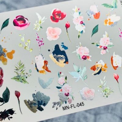 2D Фольгированный слайдер-дизайн MilliArt Nails MN-FL-045