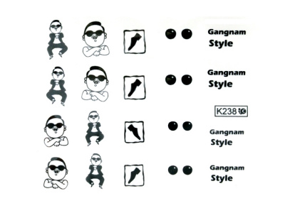 Nails Переводные картинки Y1BHK238