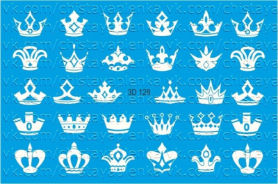 3D водный слайдер дизайн 3D-128 белый