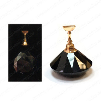 Подставка для демонстрации дизайнов (камень большой 4 см., 1 основа) SDD-1BS Черный