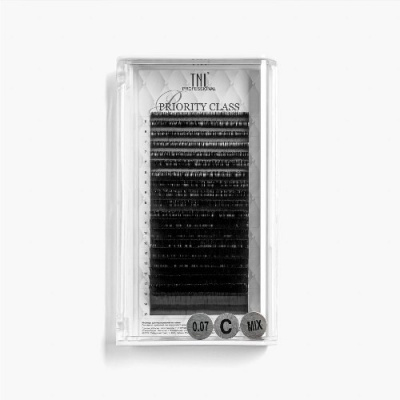 TNL Ресницы на ленте Priority Class 0.07 изгиб C MIX 03 (6-15 мм) 20 линий 189836
