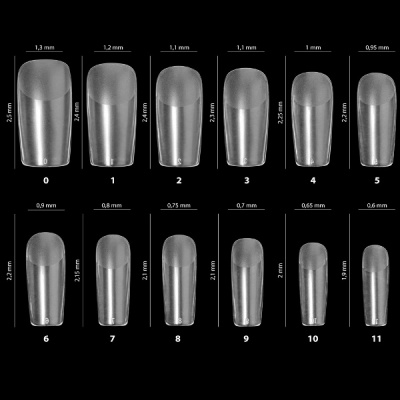 IRISK Гелевые типсы для экспресс наращивания Gel Tips Квадрат 240 шт. Т011-01 IRISK Гелевые типсы для экспресс наращивания Gel Tips Квадрат 240 шт. Т011-01