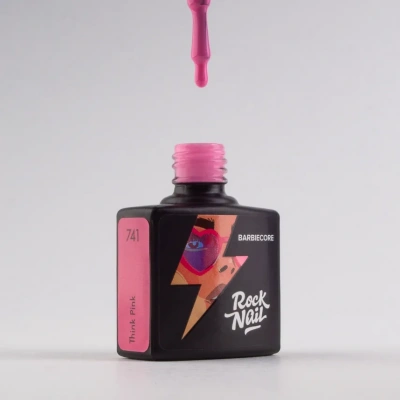 RockNail Гель-лак Barbiecore 741 Think Pink 10 мл. RockNail Гель-лак Barbiecore 741 Think Pink 10 мл.