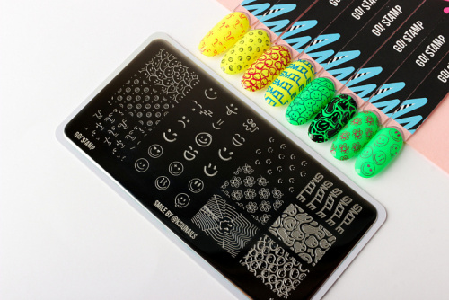 Go Stamp Пластина для стемпинга 074 Smile 074PL