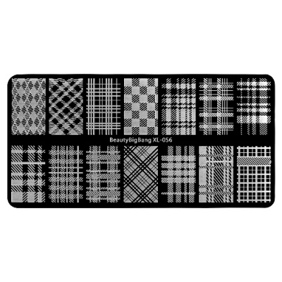 IRISK Трафарет для стемпинга металлический 6x12 см. П557-11 (122) BeautyBigBang XL-056