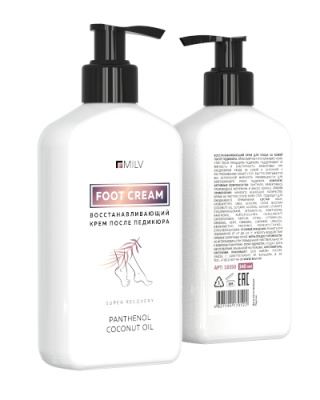 MILV Восстанавливающий крем после педикюра 340 мл.
